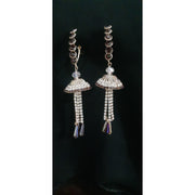 Long Red  Stone Earrings