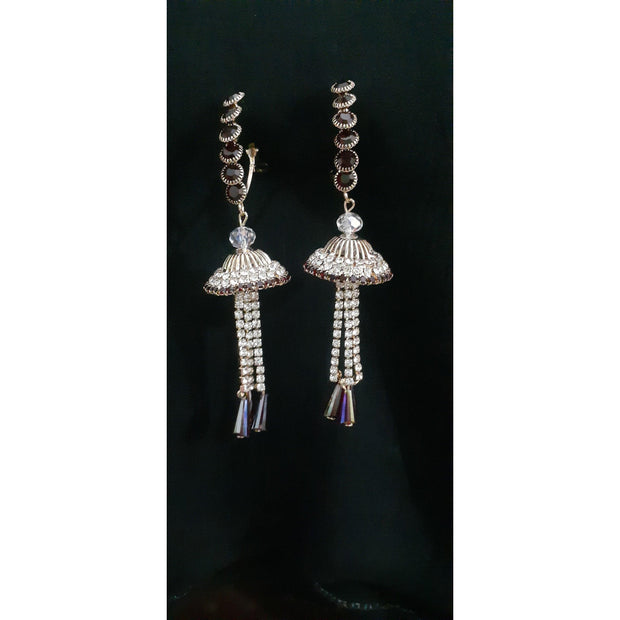 Long Red  Stone Earrings