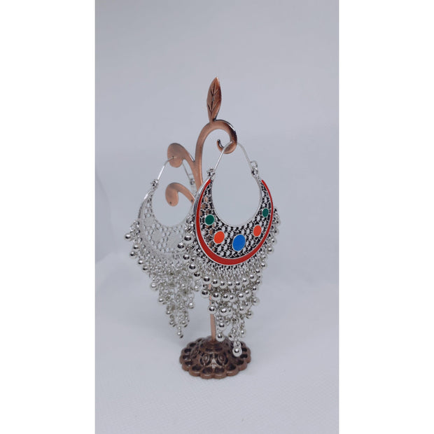 Traditional Pearls Hoop Earrings