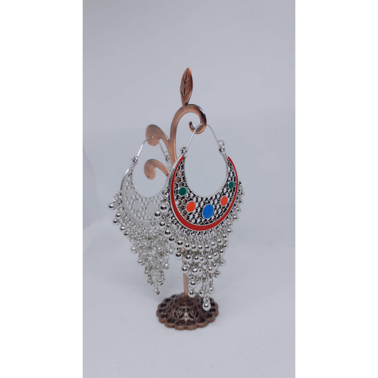 Traditional Pearls Hoop Earrings