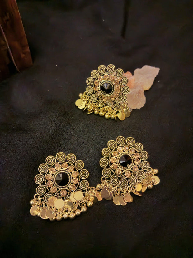 Earring and Ring Set Gold