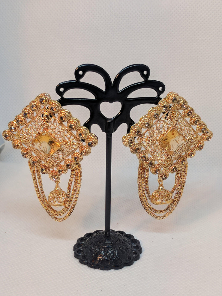 Diamond  jhumki Earrings