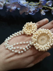 Pearls Double Ring ( adjustable)