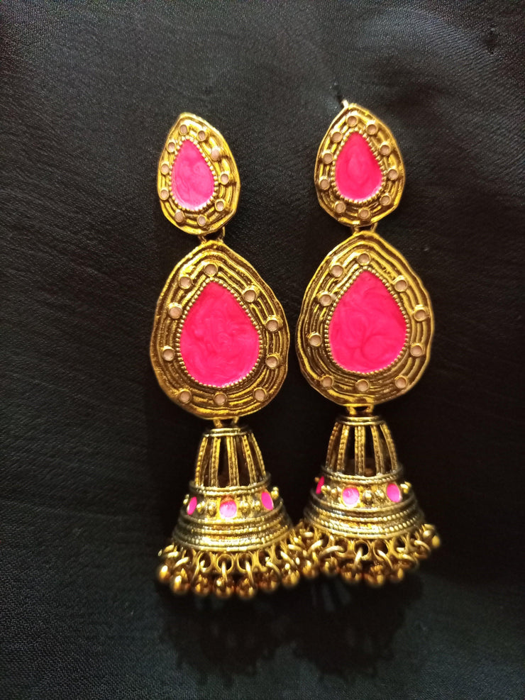 Long Jhumka Earrings