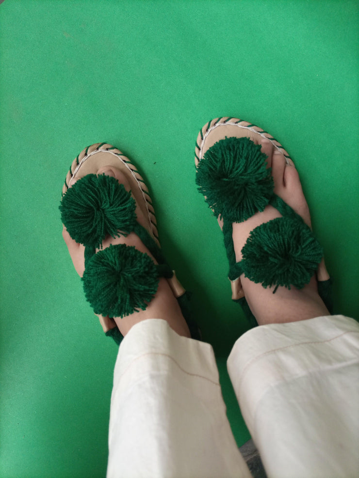 CHBC_203_ Green Balochi Chapal