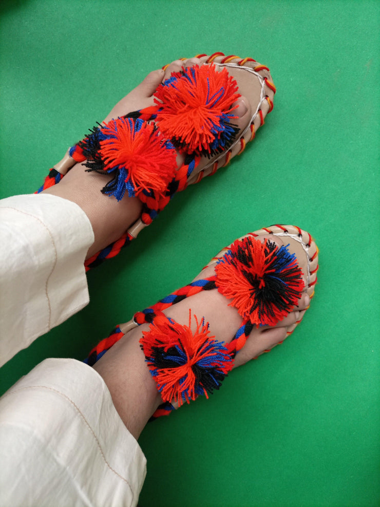 CHBC_206_Blue Multi Balochi Chapal