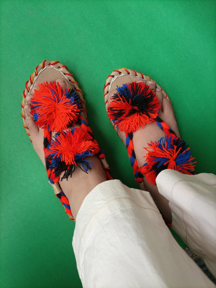 CHBC_206_Blue Multi Balochi Chapal
