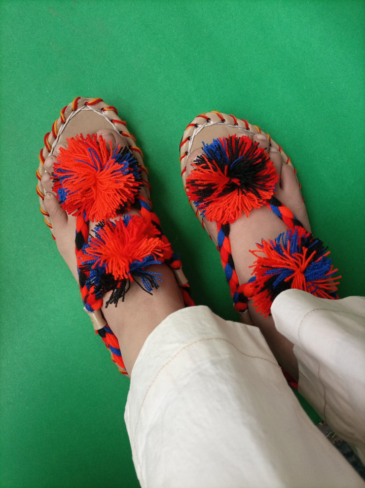 CHBC_206_Blue Multi Balochi Chapal