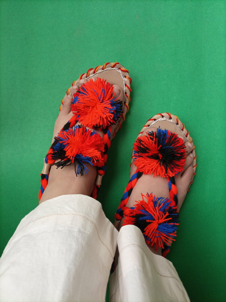 CHBC_206_Blue Multi Balochi Chapal