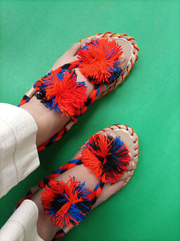 CHBC_206_Blue Multi Balochi Chapal
