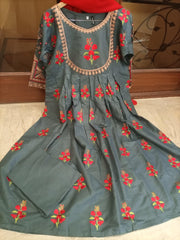 2PC Fully EMBROIDERY MEXI