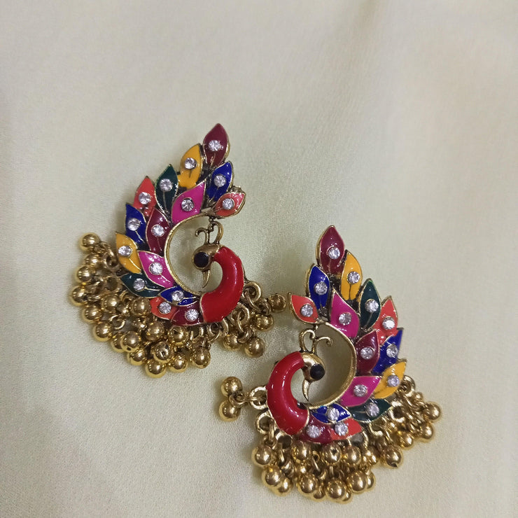 Peacock Style earrings