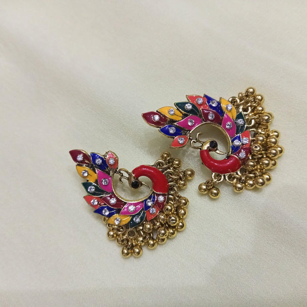 Peacock Style earrings