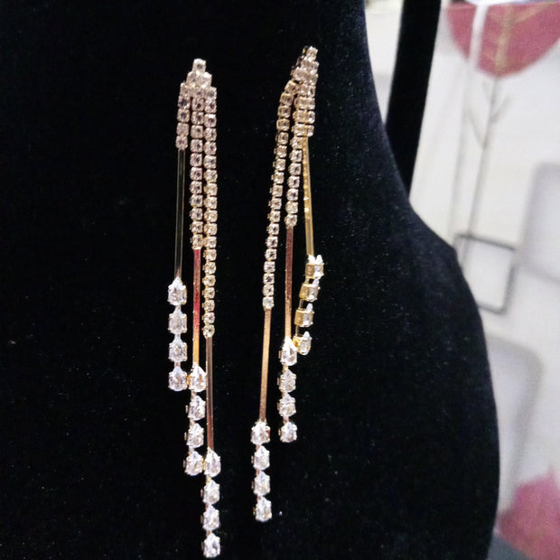 Long stone Earrings