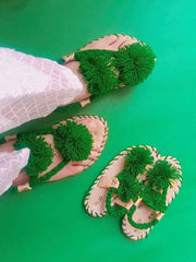 CHKBC_253_ Green Balochi Chapal