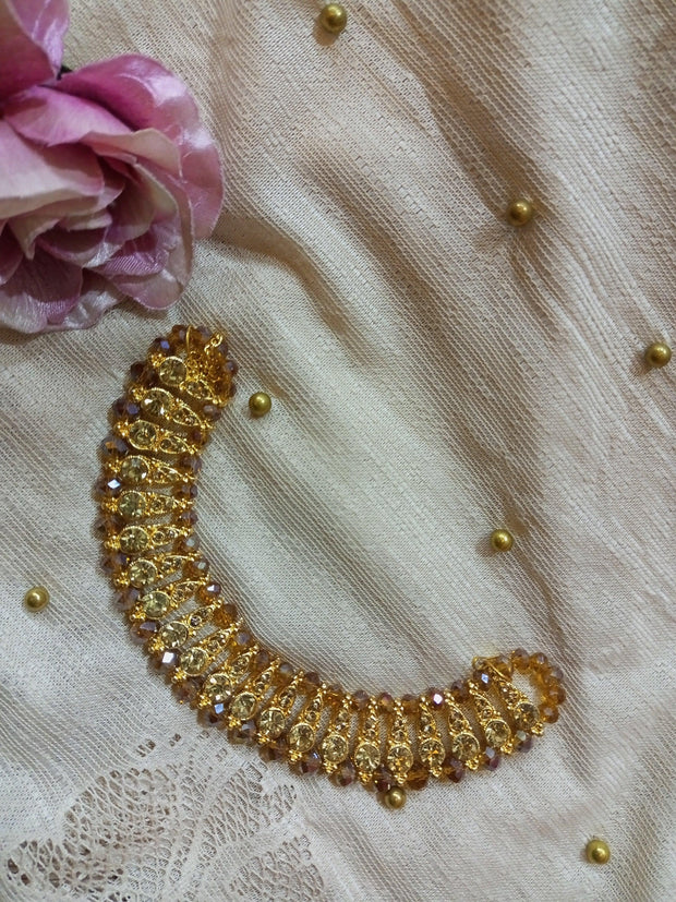 Gold Beats Choker Necklace