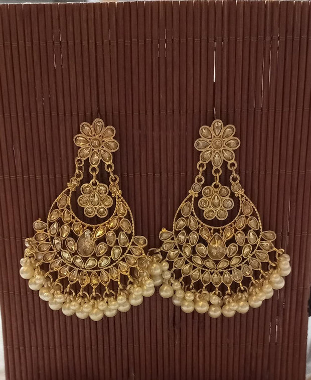 Gold Flower Earrings