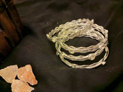 Silver Stone Bangles