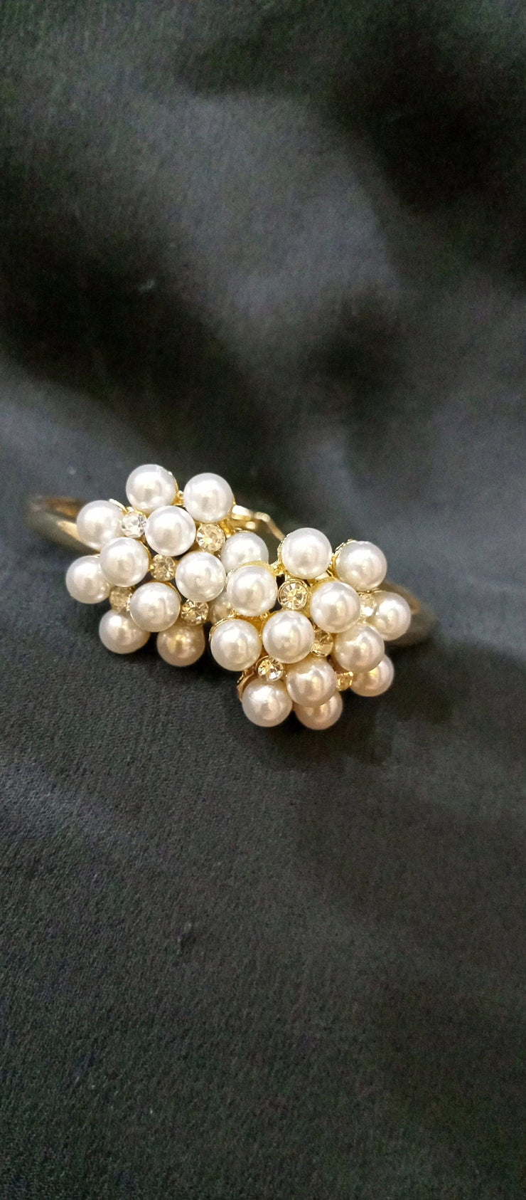 White pearl cuff bracelet