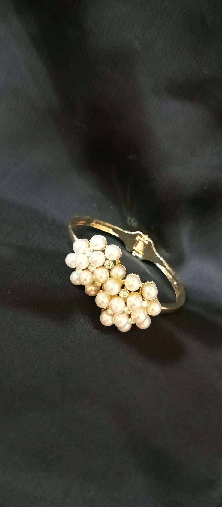 White pearl cuff bracelet